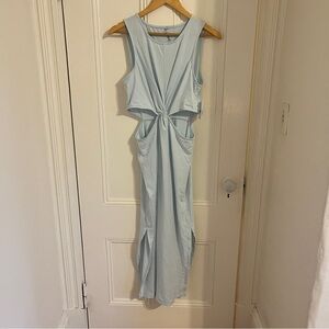 Beyond Yoga NWT Around The World Dress Light Blue Tropical Waters L